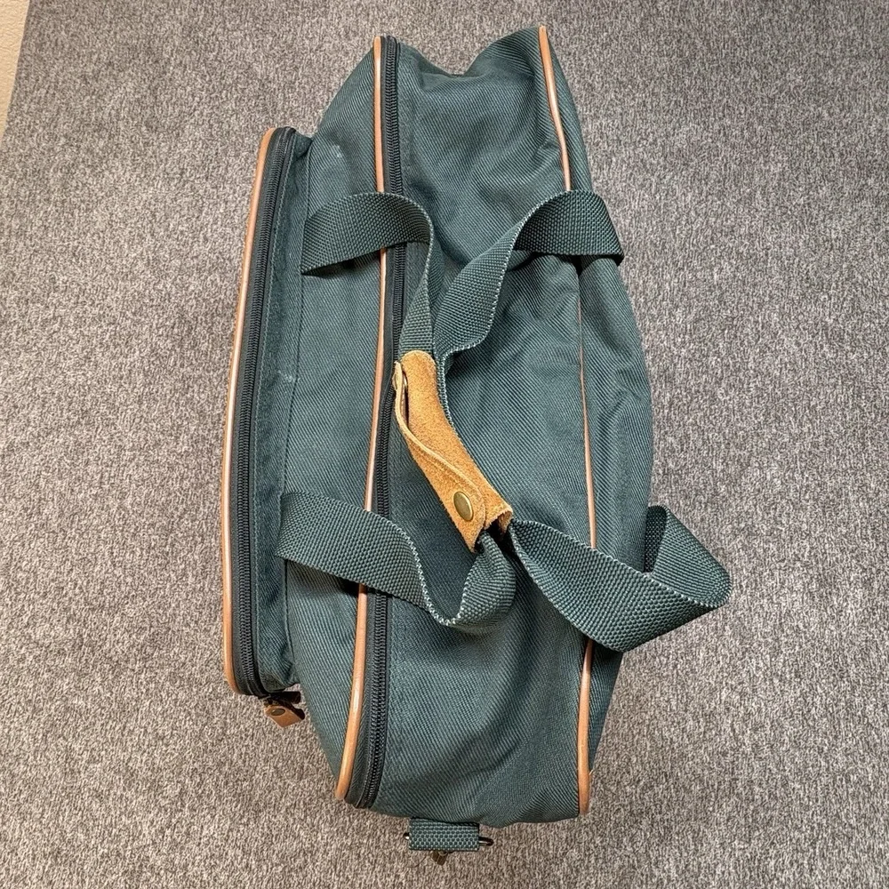 Vintage Eddie Bauer Canvas Leather Messenger Bag‎ Laptop Computer Case Strap